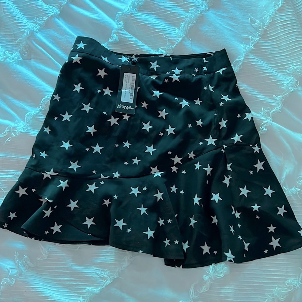 Black and white star skirt never worn with tags